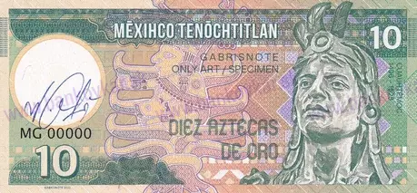 10 Aztecas de oro podpis M.Gábriš