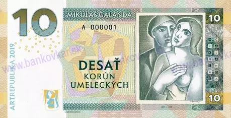 10 Korún 2019 Mikuláš Galanda