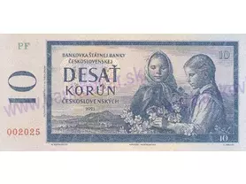 10 Korún Československých (PF 2025) novotlač PF 2025