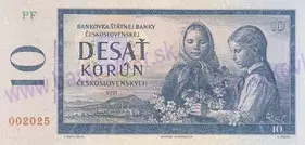 10 Korún Československých (PF 2025) novotlač PF 2025