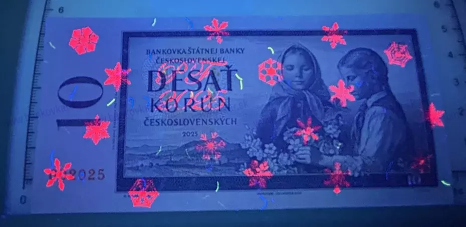 10 Korún Československých PF 2025novotlač