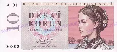 10 korún ČSR 2026
