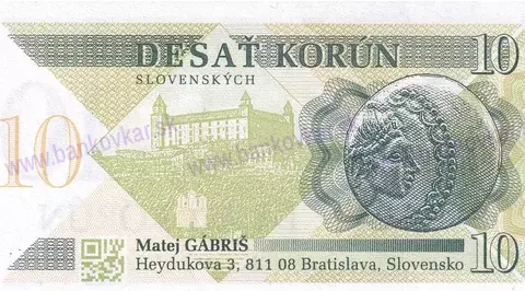 10 Korún M.Gábriš 2013