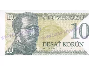 10 Korún M.Gábriš (2013) vízitka