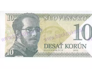 10 Korún M.Gábriš (2013) vízitka
