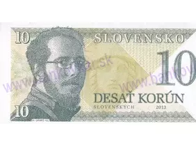 10 Korún M.Gábriš (2013) vízitka