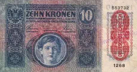 10 Kronen 1915 stav 2/3