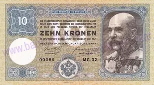 10 Kronen Franc Jozef I.2021