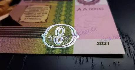 10 rubľov Rusko 1997 pretlač Vladimír Putin