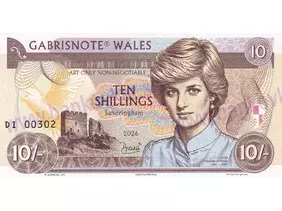 10 Shillings Wales-princezná Diana 2026