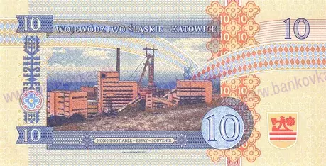 10 Zlotych 2017 Katowice UNC