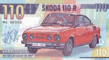 110 Škoda 110 R 2023 podpis M.Gábriš
