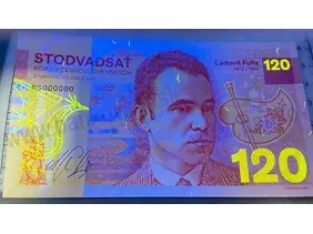 120 Korún Ľudovít Fulla (2022) podpis M.Gábriš