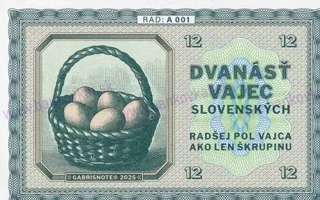 12 Tucet vajec investičných 2025