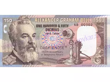 150 dB telefón Alexander G. Bell 2026