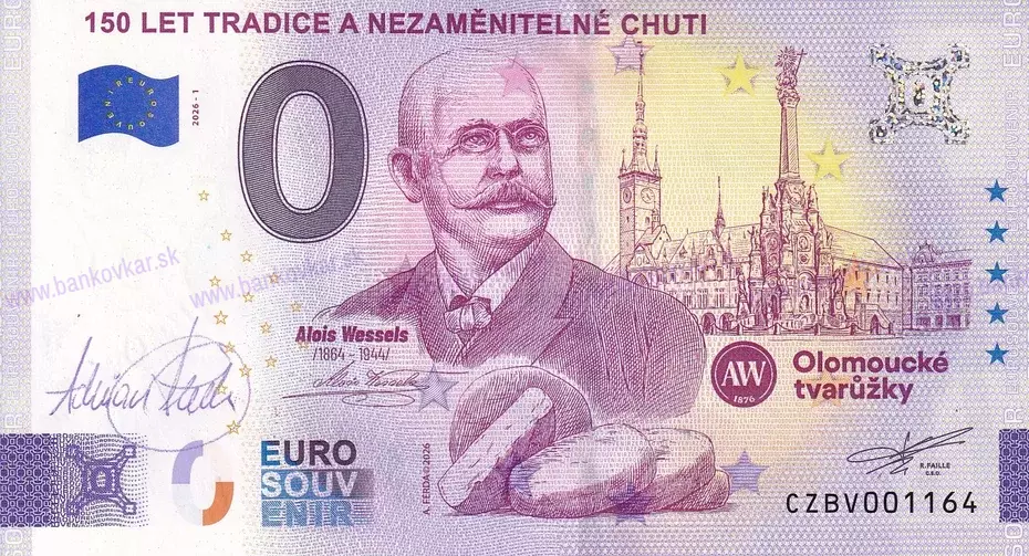 150 let tradice a nezaměnitelné chuti - A.W. OL tvarůžky CZBV 2026-1 podpis A.Ferda