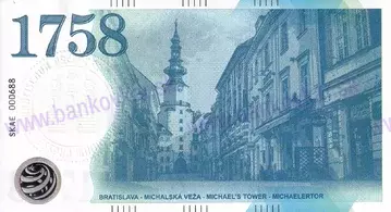 1758 Bratislava-Michalská veža (SKAE 2023) pečiatka reliéfna BA 1758 Bratislava-Michalská veža (SKAE 2023) pečiatka reliéfna BA