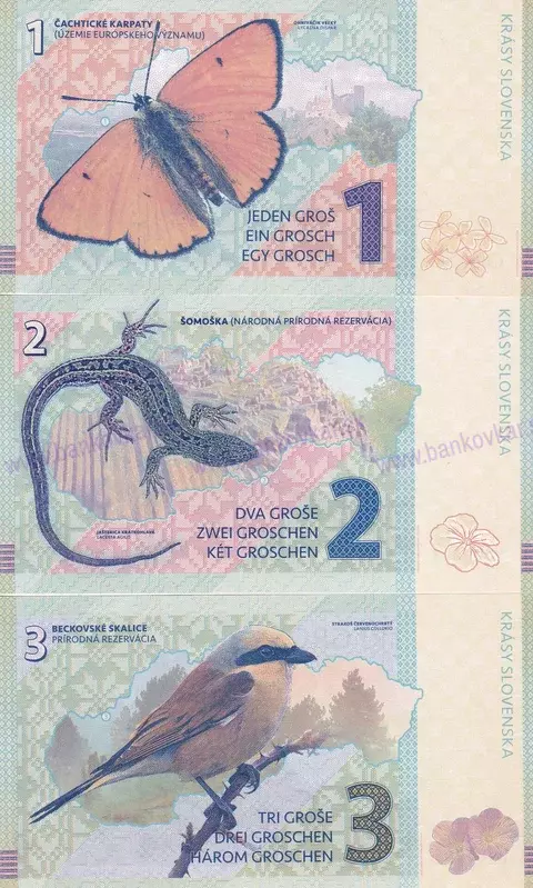 1,2,3 Groše Slovenské hrady2021