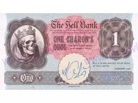1 Charons obol (2025) The Hell Bank, podpis M.Gábriš