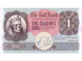 1 Charons obol (2025) The Hell Bank, podpis M.Gábriš