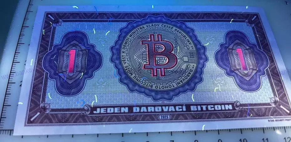 1 darovací Bitcoin 2025