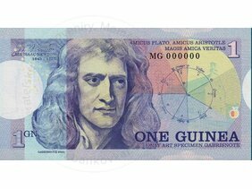 1 Guinea/21 Shillings Isaac Newton (2022)