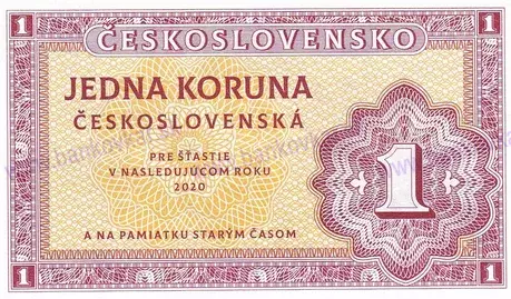 1 Koruna Československá 2020 UNC