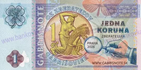 1 Koruna pre štastie Sběratel Praha 3/2026