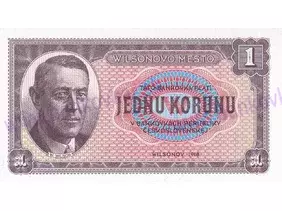 1 Koruna Wilsonovo mesto (2025) hnedá verzia