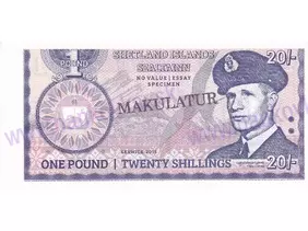 1 Pound/20 Shillings 2015 Shetland Islands (MAKULATUR)