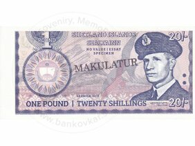 1 Pound/20 Shillings 2015 Shetland Islands (MAKULATUR)