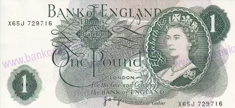 1 Pound Elizabeth II.England1961-1969