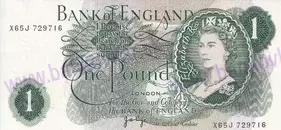 1 Pound Elizabeth II.England (1961-1969)