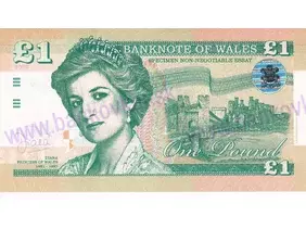 1 Pound Wales Diana (2020)