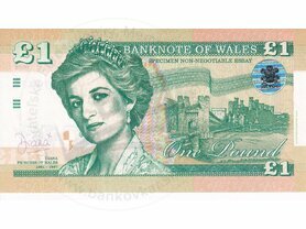 1 Pound Wales Diana (2020)