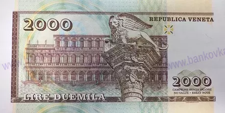 2000 Lire Venezia 2019 Marco Polo