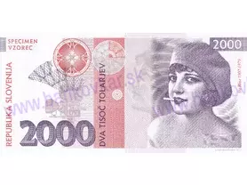 2000 Tolarjev 2016 Ita Rina (MAKULATUR)