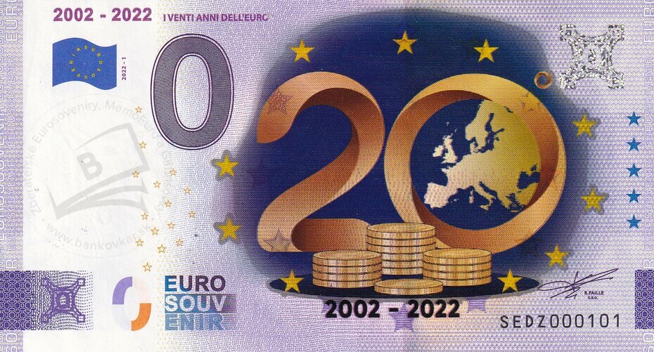 2002-2022 I Venti Anni Dell EURO SEDZ 2022-1 KOLOR