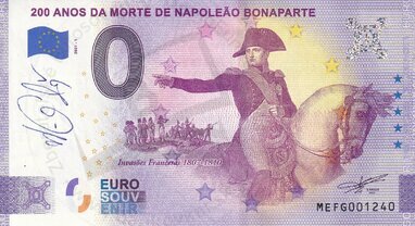200 Anos da Morte de Napoleáo Bonaparte (MEFG 2021-1) podpis M.Gábriš
