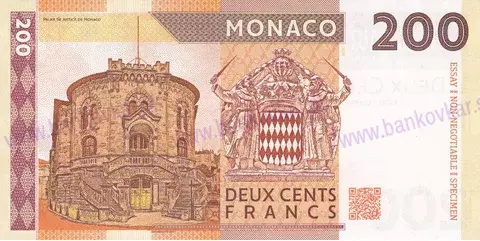 200 Francs Monaco Grace Kelly 2018
