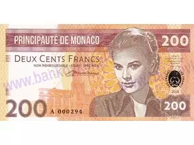 200 Francs Monaco Grace Kelly (2018)