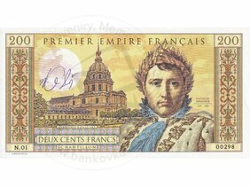 200 Francs Napoléon Bonaparte (2021) podpis M.Gábriš