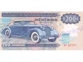 200 korun 2025 Zapadlík B - Delage D6-70 1937-1938