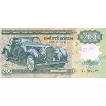 200 korun 2026 Zapadlík LAGONDA V12 1938