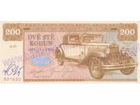 200 Korun Škoda 645 (2022) podpis M.Gábriš