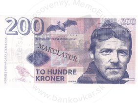 200 Kroner 2015 Jo Nesbo (MAKULATUR)