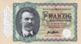20 Billionen Mark 2019 Friedrich Nietzsche