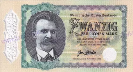 20 Billionen Mark 2019 Friedrich Nietzsche