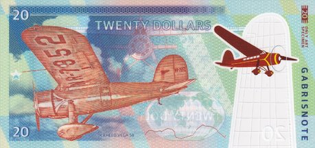 20 Dollars Amelia Earhart2020 Polymer