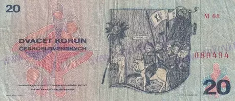 20 Kčs 1970stav 3